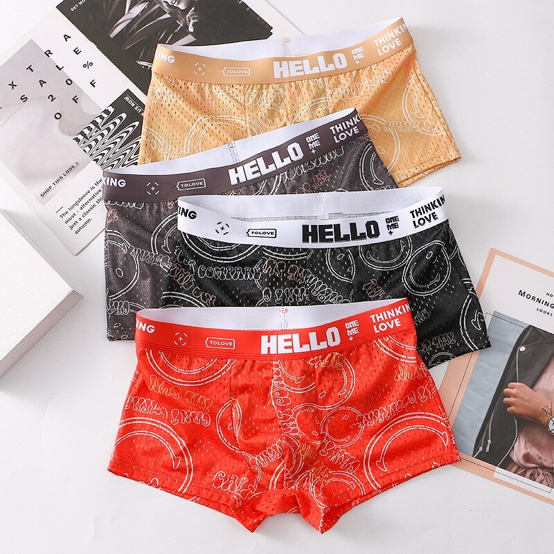 HELLO Smile - Men's Underwear (4 Pack)