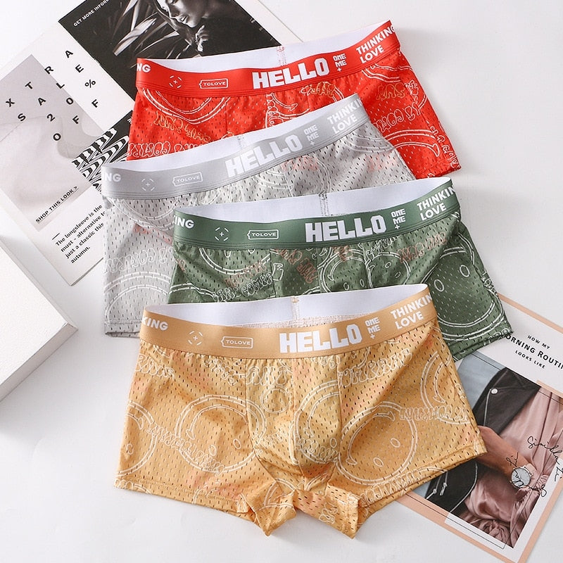 HELLO Smile - Men's Underwear (4 Pack)