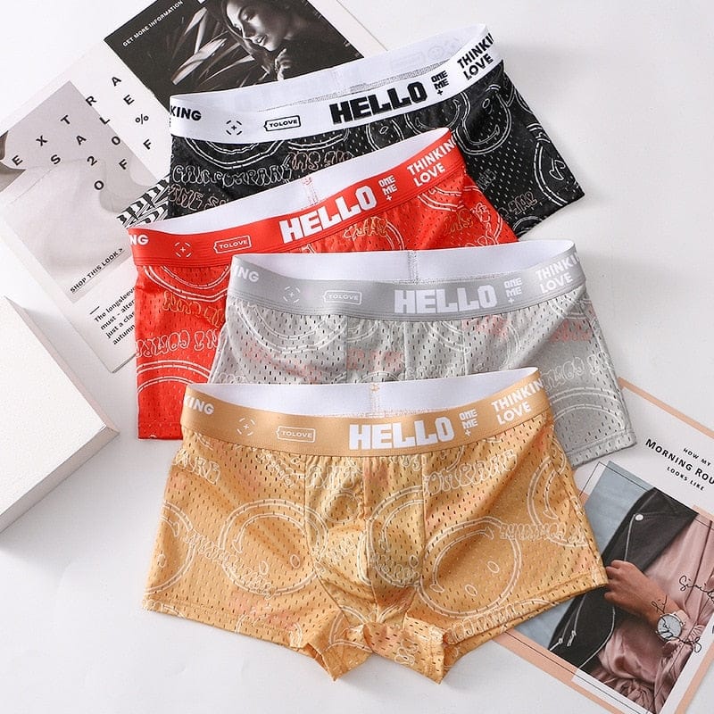 HELLO Smile - Men's Underwear (4 Pack)