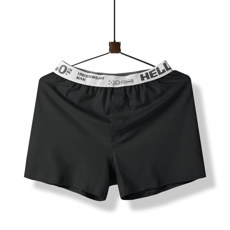 HELLO Home - Men's Boxer Shorts - Black