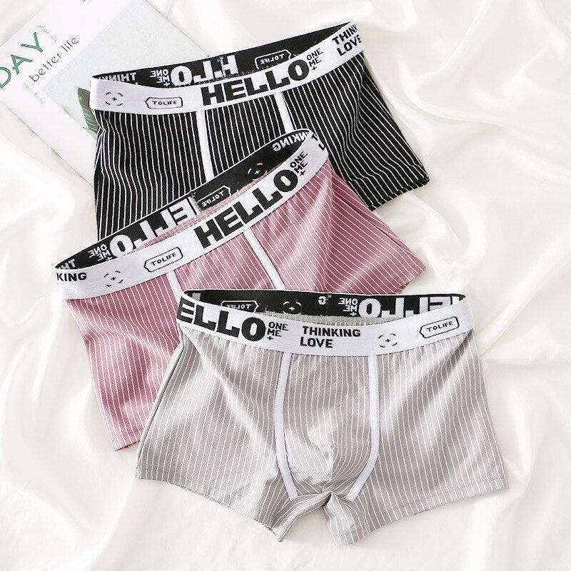 HELLO Striped - Men's Underwear (3 Pack)