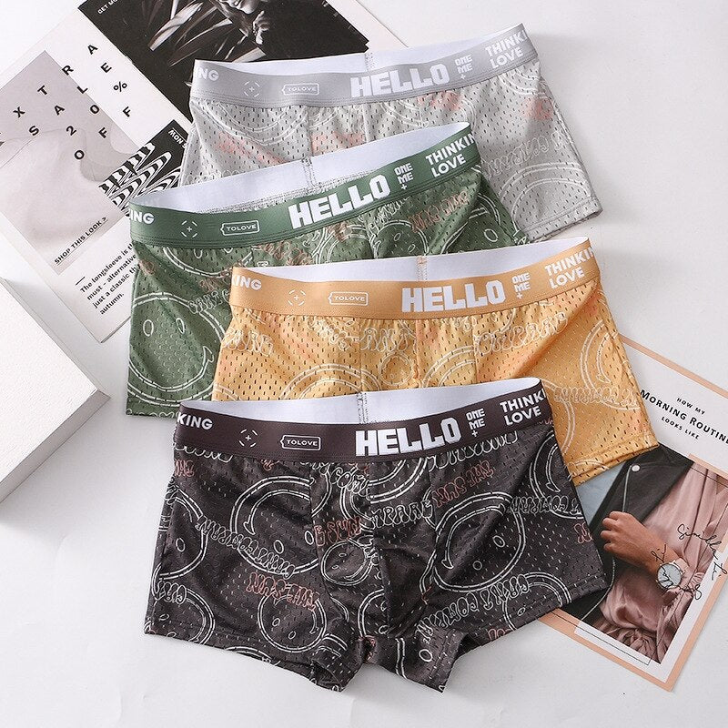 HELLO Smile - Men's Underwear (4 Pack)