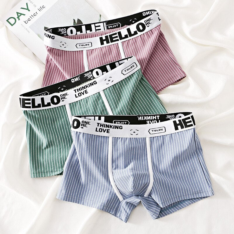 HELLO Striped - Men's Underwear (3 Pack)