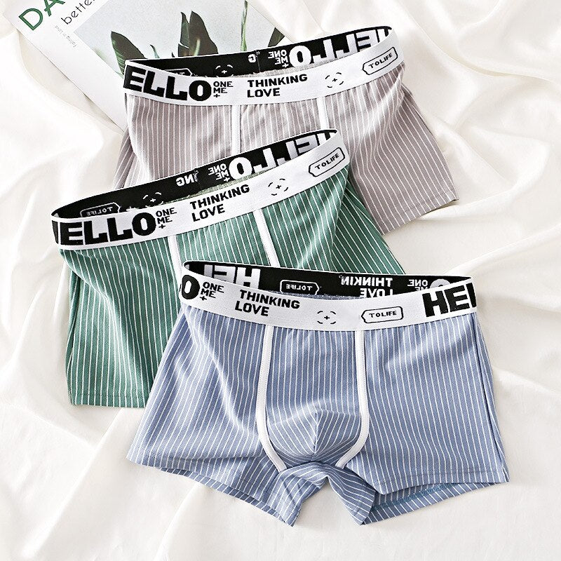 HELLO Striped - Men's Underwear (3 Pack)
