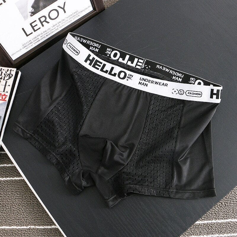 HELLO Mesh - Men's Underwear - Black