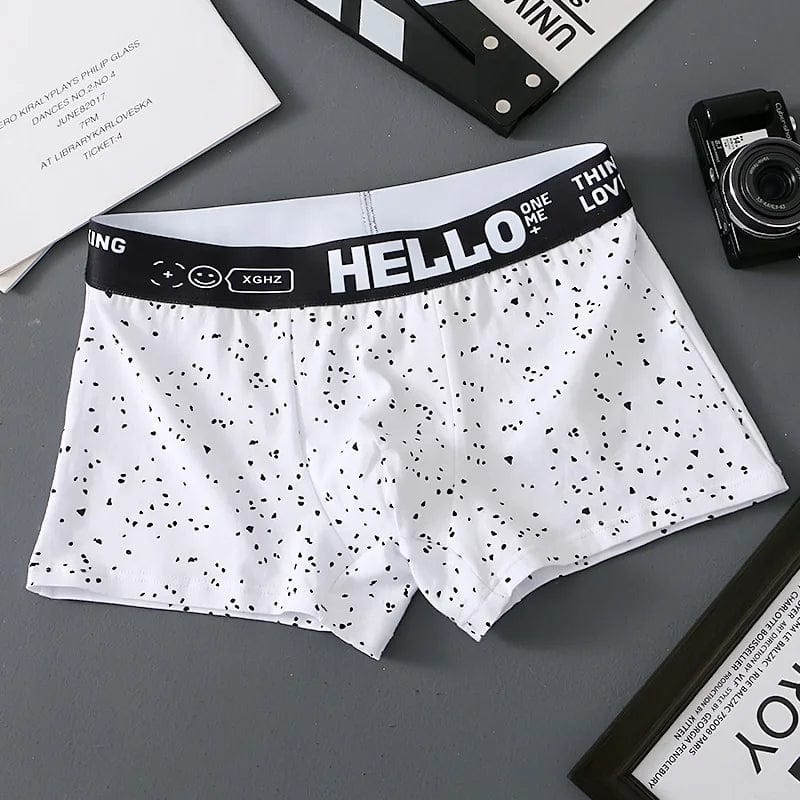 HELLO Spot - Men's Underwear - White